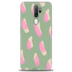 MRCİLETİSİM (mrc4066) Tam Ekran Koruyucu Kılıf HD Baskılı Kılıf Pembe Krem Oppo A9 2020 ile uyumlu