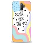 MRCİLETİSİM (mrc4072) Tam Ekran Koruyucu Kılıf HD Baskılı Kılıf Chase Your Dreams Oppo A9 2020 ile uyumlu