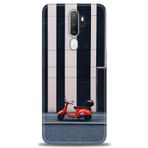 MRCİLETİSİM (mrc4077) Tam Ekran Koruyucu Kılıf HD Baskılı Kılıf Kırmızı Motor Oppo A9 2020 ile uyumlu