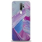 MRCİLETİSİM (mrc4087) Tam Ekran Koruyucu Kılıf HD Baskılı Kılıf Purple Oppo A9 2020 ile uyumlu