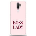 MRCİLETİSİM (mrc4088) Tam Ekran Koruyucu Kılıf HD Baskılı Kılıf Boss Lady Oppo A9 2020 ile uyumlu