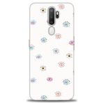 MRCİLETİSİM (mrc4100) Tam Ekran Koruyucu Kılıf HD Baskılı Kılıf Renkli Gözler Oppo A9 2020 ile uyumlu