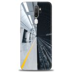 MRCİLETİSİM (mrc4135) Tam Ekran Koruyucu Kılıf HD Baskılı Kılıf Metro Station Oppo A9 2020 ile uyumlu