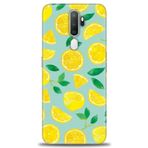 MRCİLETİSİM (mrc4156) Tam Ekran Koruyucu Kılıf HD Baskılı Kılıf Limon Dilimleri Oppo A9 2020 ile uyumlu