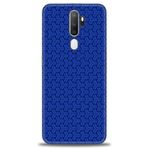MRCİLETİSİM (mrc4172) Tam Ekran Koruyucu Kılıf HD Baskılı Kılıf Mavi Örüntü Oppo A9 2020 ile uyumlu