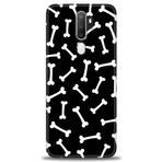 MRCİLETİSİM (mrc4176) Tam Ekran Koruyucu Kılıf HD Baskılı Kılıf Kemikler Oppo A9 2020 ile uyumlu