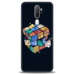 MRCİLETİSİM (mrc4182) Tam Ekran Koruyucu Kılıf HD Baskılı Kılıf Küplerdeki İnsanlar Oppo A9 2020 ile uyumlu