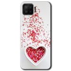 MRCİLETİSİM (mrc41956) Kalpli Şekerleme Kılıf HD Desen Baskılı Arka Kapak Oppo A73 ile uyumlu