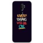 MRCİLETİSİM (mrc43274) Everything Kılıf HD Desen Baskılı Arka Kapak+Temperli Cam Oppo A9 2020 ile uyumlu