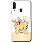 MRCİLETİSİM mrc4554 Sevimli Kedi Kılıf Baskılı Kapak 5D Tam Kaplayan Cam Samsung Galaxy A20s ile uyumlu