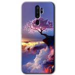 MRCİLETİSİM mrc47944 Wash Red Wall Kılıf Baskılı Kapak 5D Tam Kaplayan Cam Oppo A9 2020 ile uyumlu