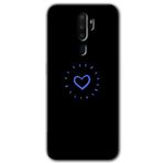 MRCİLETİSİM mrc48063 Heart Strokes Kılıf Baskılı Kapak 5D Tam Kaplayan Cam Oppo A9 2020 ile uyumlu
