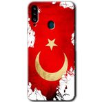 MRCİLETİSİM mrc4864 Türkiyem Kılıf Baskılı Kapak 5D Tam Kaplayan Cam Samsung Galaxy A20s ile uyumlu