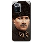 MRCİLETİSİM (mrc4992) Başkomutan Atatürk Kılıf Baskılı Kapak Tam Kaplayan Mat Seramik Poco x3 GT ile uyumlu