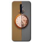 MRCİLETİSİM mrc50250 Clocks Artwork Kılıf Baskılı Kapak 5D Tam Kaplayan Cam Oppo Reno 2z ile uyumlu