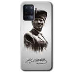 MRCİLETİSİM (mrc53969) Mustafa Kemal Atatürk Kılıf HD Desen Baskılı Arka Kapak Oppo Reno 5 Lite ile uyumlu
