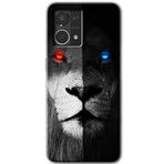 MRCİLETİSİM (mrc56290) Fire and Ice Lion Kılıf HD Desen Baskılı Arka Kapak Oppo Reno 7 4G ile uyumlu