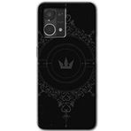 MRCİLETİSİM (mrc56370) Siyah Mandala 1 Kılıf HD Desen Baskılı Arka Kapak Oppo Reno 7 4G ile uyumlu