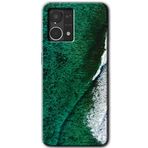 MRCİLETİSİM (mrc56403) Yeşil Okyanus Kılıf HD Desen Baskılı Arka Kapak Oppo Reno 7 4G ile uyumlu