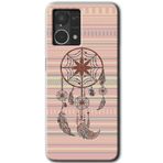 MRCİLETİSİM (mrc56425) Mandala Retro Kılıf HD Desen Baskılı Arka Kapak Oppo Reno 7 4G ile uyumlu
