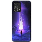 MRCİLETİSİM (mrc56447) Wanderer Silhouette Kılıf HD Desen Baskılı Arka Kapak Oppo Reno 7 4G ile uyumlu