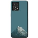 MRCİLETİSİM (mrc56502) Alone Mountain Kılıf HD Desen Baskılı Arka Kapak Oppo Reno 7 4G ile uyumlu