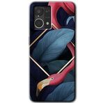 MRCİLETİSİM (mrc56637) Flamingo Yaprak Kılıf HD Desen Baskılı Arka Kapak Oppo Reno 7 4G ile uyumlu