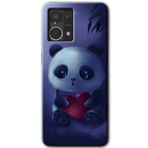 MRCİLETİSİM (mrc56694) Bebek Panda Kılıf HD Desen Baskılı Arka Kapak Oppo Reno 7 4G ile uyumlu