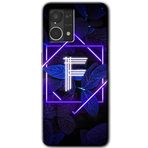 MRCİLETİSİM (mrc56737) Dark Neon Yaprak F Harfi Kılıf HD Desen Baskılı Arka Kapak Oppo Reno 7 4G ile uyumlu