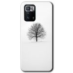 MRCİLETİSİM (mrc61762) Alone Tree Kılıf HD Desen Baskılı Arka Kapak+Temperli Cam Poco x3 GT ile uyumlu