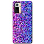MRCİLETİSİM mrc65680 Pixel Mozaik Kılıf Baskılı Kapak 5D Tam Kaplayan Cam Xiaomi Redmi Note 10 Pro ile uyumlu