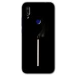 MRCİLETİSİM mrc66542 Sönmüş Kibrit Kılıf Baskılı Kapak 5D Tam Kaplayan Cam Xiaomi Redmi Note 7 ile uyumlu