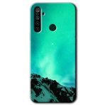 MRCİLETİSİM (mrc67944) Aurora Kılıf HD Desen Baskılı Arka Kapak+Temperli Cam Realme 5i ile uyumlu