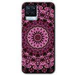 MRCİLETİSİM (mrc70094) Mandala Patterns Kaleidoscope Kılıf HD Desen Baskılı Arka Kapak+Temperli Cam Realme 8 Pro ile uyumlu