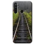 MRCİLETİSİM (mrc72343) Tren Yolu Kılıf HD Desen Baskılı Arka Kapak Realme 5i ile uyumlu