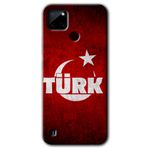 MRCİLETİSİM (mrc75939) Ayyıldız Türk Kılıf HD Desen Baskılı Arka Kapak Realme C21 ile uyumlu