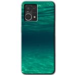 MRCİLETİSİM mrc77008 Derin Deniz Kılıf HD Desen Baskılı Arka Kapak+Temperli Cam Oppo Reno 7 4G ile uyumlu
