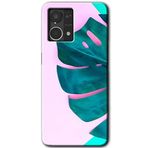 MRCİLETİSİM mrc77009 3D Yaprak Kılıf HD Desen Baskılı Arka Kapak+Temperli Cam Oppo Reno 7 4G ile uyumlu