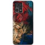 MRCİLETİSİM mrc77066 Karma Boyalar Kılıf HD Desen Baskılı Arka Kapak+Temperli Cam Oppo Reno 7 4G ile uyumlu