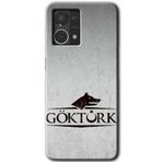MRCİLETİSİM mrc77440 Göktürk Kılıf HD Desen Baskılı Arka Kapak+Temperli Cam Oppo Reno 7 4G ile uyumlu