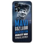 MRCİLETİSİM (mrc77599) Bozkurt Atatürk Kılıf HD Desen Baskılı Arka Kapak+Temperli Cam Xiaomi Redmi 10 ile uyumlu