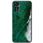 MRCİLETİSİM mrc79888 Yeşil Okyanus Kılıf HD Desen Baskılı Arka Kapak+Temperli Cam Xiaomi Redmi Note 11 5G Global ile uyumlu