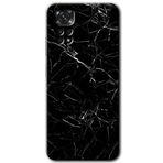 MRCİLETİSİM mrc81623 Siyah Mermer Kılıf HD Desen Baskılı Arka Kapak+Temperli Cam Xiaomi Redmi Note 11s 5G Global ile uyumlu