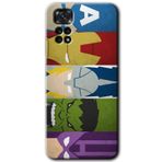 MRCİLETİSİM mrc81642 Avengers Kılıf HD Desen Baskılı Arka Kapak+Temperli Cam Xiaomi Redmi Note 11s 5G Global ile uyumlu