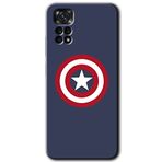 MRCİLETİSİM mrc81659 Captain! Kılıf HD Desen Baskılı Arka Kapak+Temperli Cam Xiaomi Redmi Note 11s 5G Global ile uyumlu