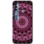 MRCİLETİSİM mrc85879 Mandala Patterns Kaleidoscope Kılıf HD Desen Baskılı Arka Kapak+Temperli Cam Tecno Spark 7 Pro ile uyumlu