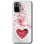 MRCİLETİSİM (mrc88706) Kalpli Şekerleme Kılıf HD Desen Baskılı Arka Kapak Xiaomi Redmi Note 10 ile uyumlu