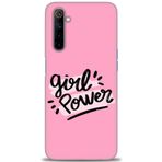 MRCİLETİSİM (mrc889) Tam Ekran Koruyucu Kılıf HD Baskılı Kılıf Girll Power Realme 6 ile uyumlu