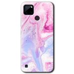 MRCİLETİSİM (mrc9056) Kabarmış Leke Kılıf Baskılı Kapak Tam Kaplayan Mat Seramik Realme C21 ile uyumlu