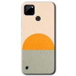MRCİLETİSİM (mrc9201) Color Wall Kılıf Baskılı Kapak Tam Kaplayan Mat Seramik Realme C21 ile uyumlu